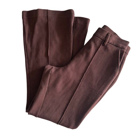 Urban Outfitters, Maroon, Pleated, Flare/Wide Leg, Trousers- S - Picture 7 of 12